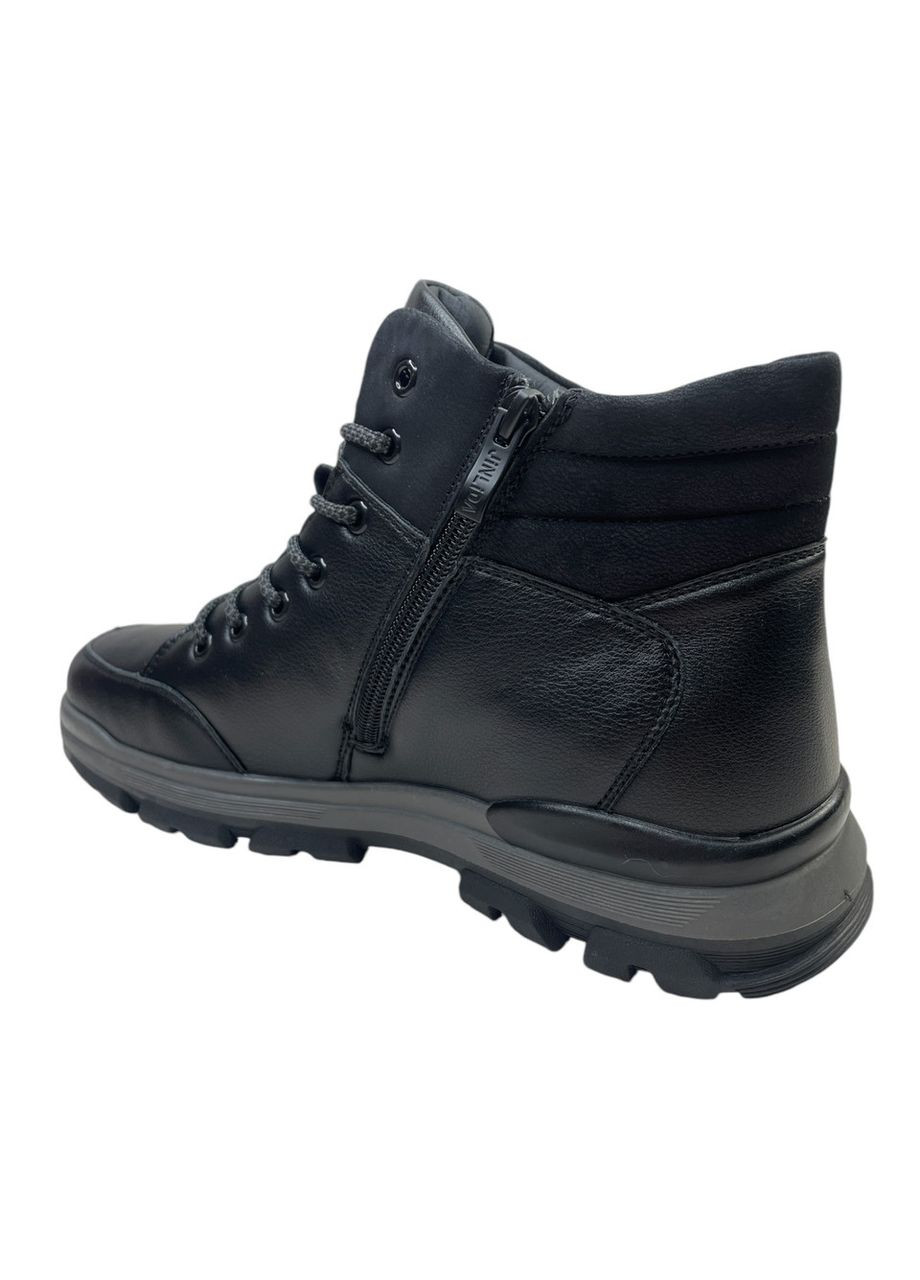Чоловічі зимові черевики чорні утеплені (1001-1) 42 розмір Foshan (370209217)