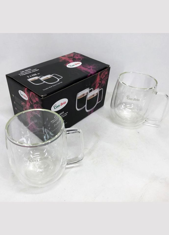 Набір чашок з подвійними стінками 2 шт, 250 мл (CB-8825-2) Con Brio (334007919)