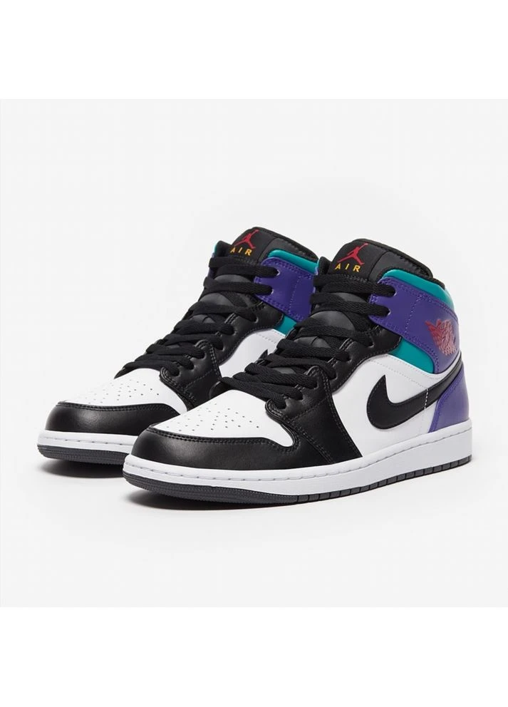Комбіновані кросівки 1 mid white/black dq8426-154 демісезон Air Jordan