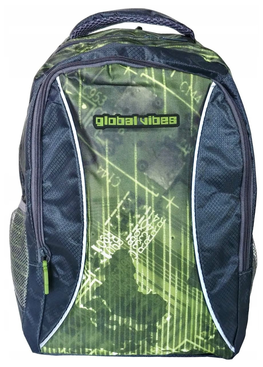 Рюкзак молодежный BR-971-6 19L Серый с зеленым Paso (297644083)