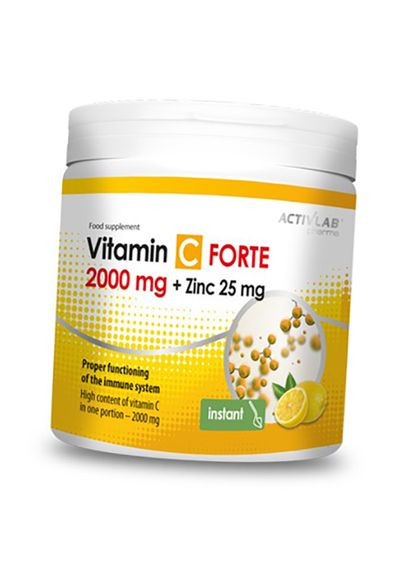 Витамин С с Цинком, Vitamin C Forte + Zinc, 500г (36108025) ActivLab (293255383)