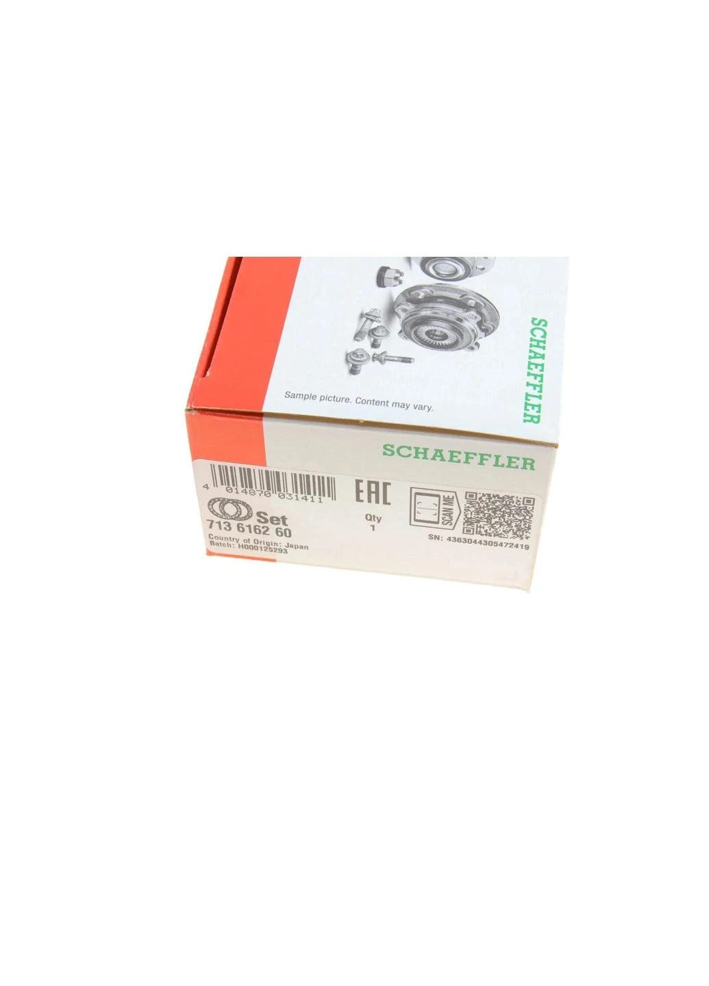 Підшипник маточини (комплект) 713 6162 60 No Brand (340413872)