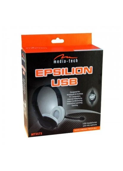 Навушники Epsilion USB (MT3573) Media-Tech Epsilion USB Black (388708106)