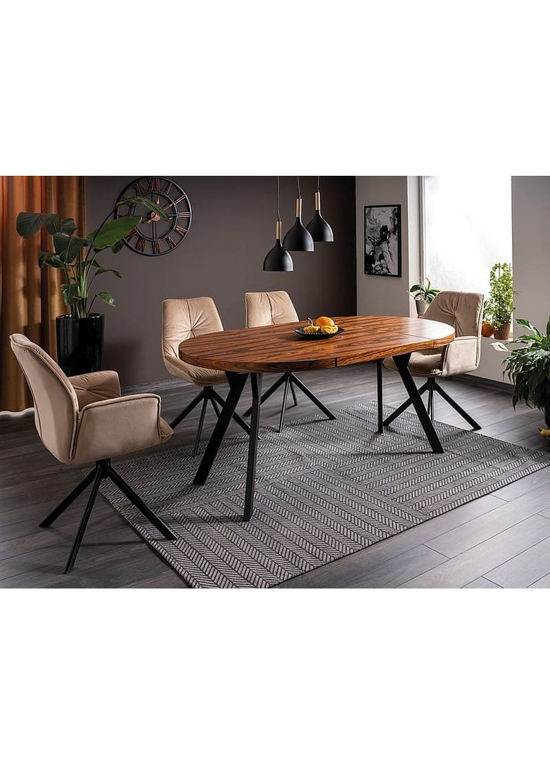 Стул BOOGIE I VELVET черный каркас / беж BOOGIEIVCBE Signal (372178273)