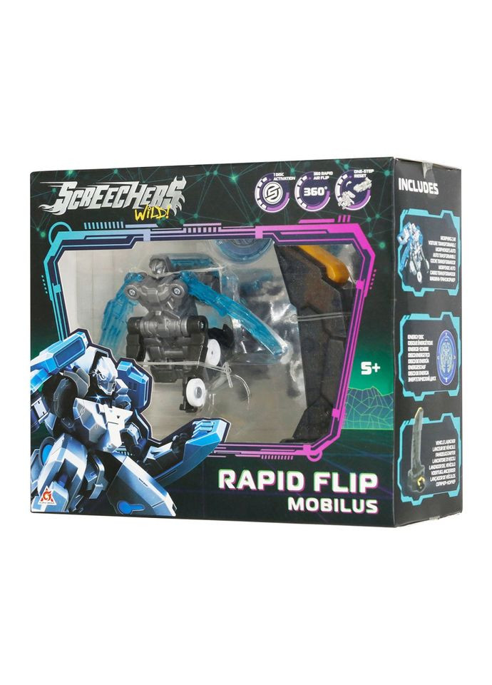 Игровой набор "S5 L0.5 Мобилиус" EU686102B запускатель, машинка-трансформер Screechers Wild! (316274216)