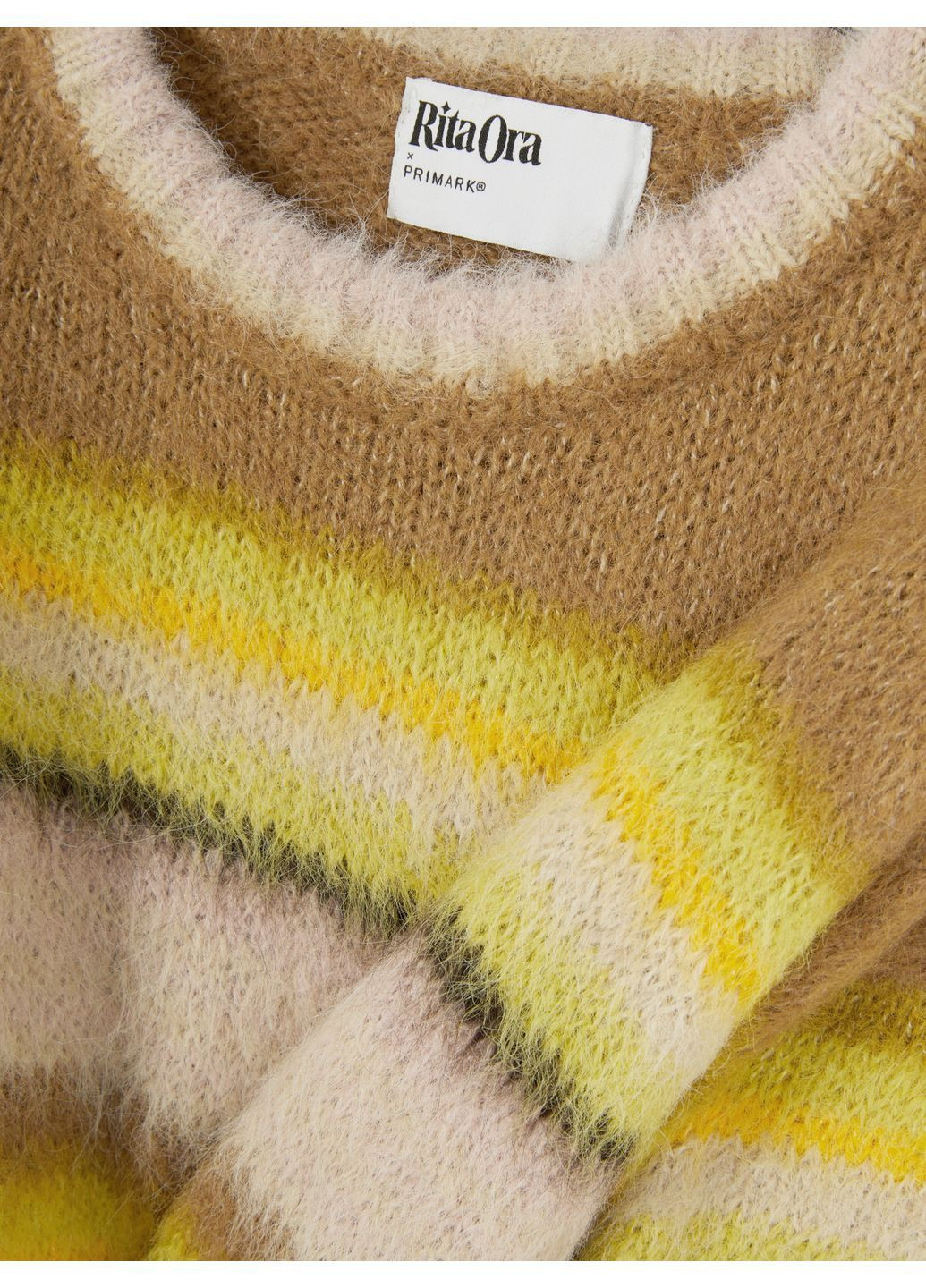 Комбінований джемпер зима,кольоровий в смужку, Primark