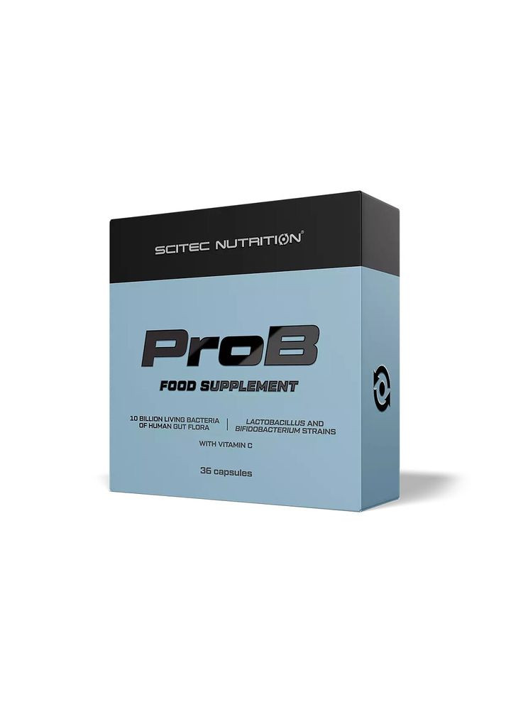 Пробіотики з вітаміном С ProB, 36 капсул для підтримки здоров'я кишківника Scitec Nutrition (334704814)