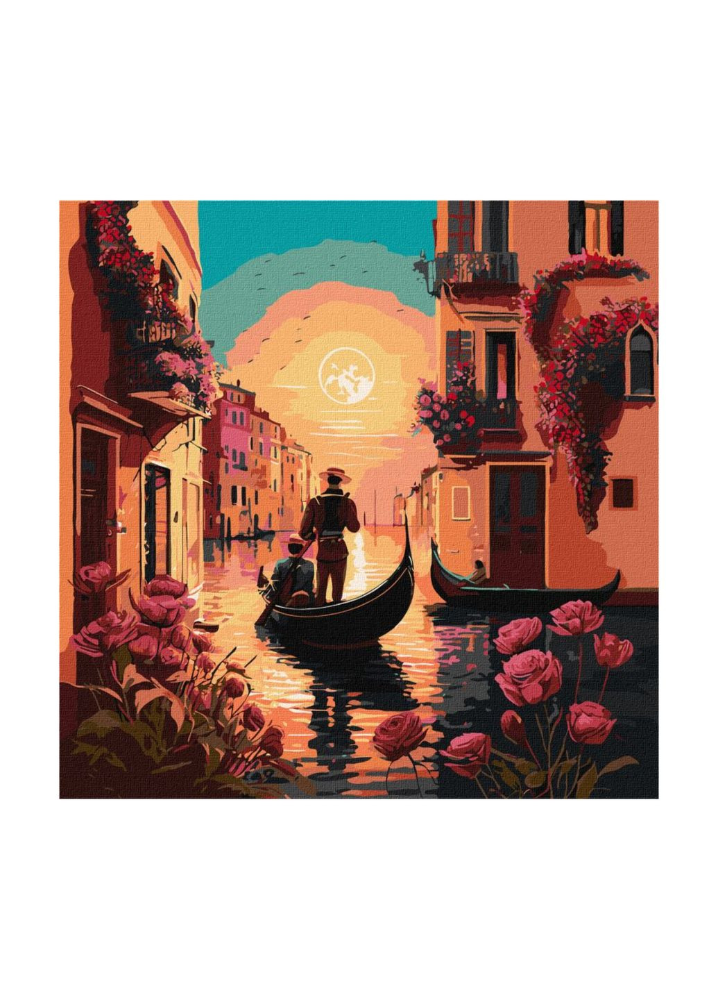 Картина по номерам "Каналы Венеции" ©art_selena_ua, 40х40 см, KHO2182 IDEYKA (308359476)