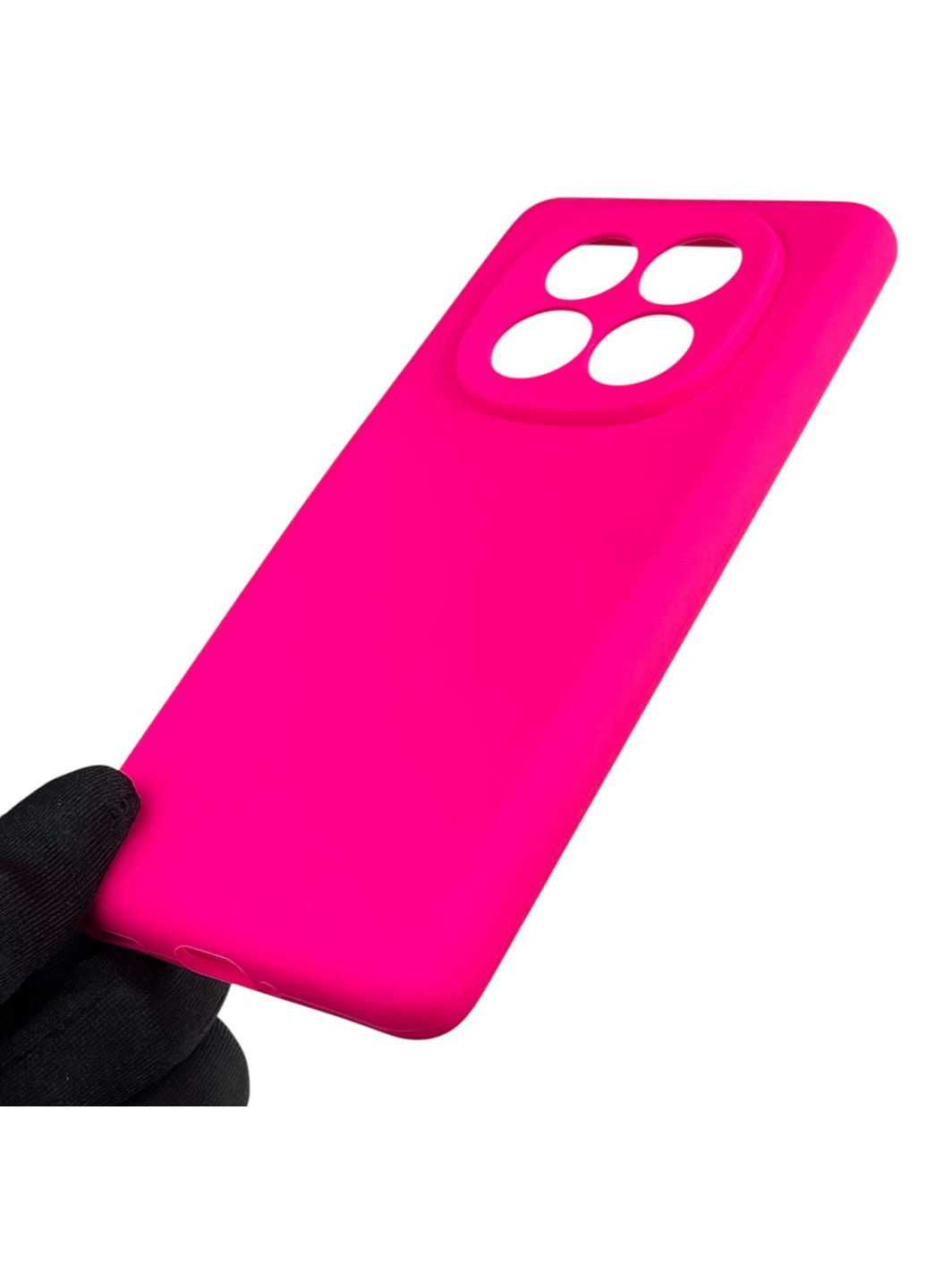 Чехол для Redmi Note 14 Pro Plus силиконовый с микрофиброй на сяоми редми нот 14 про плюс малиновый Xiaomi (366230480)