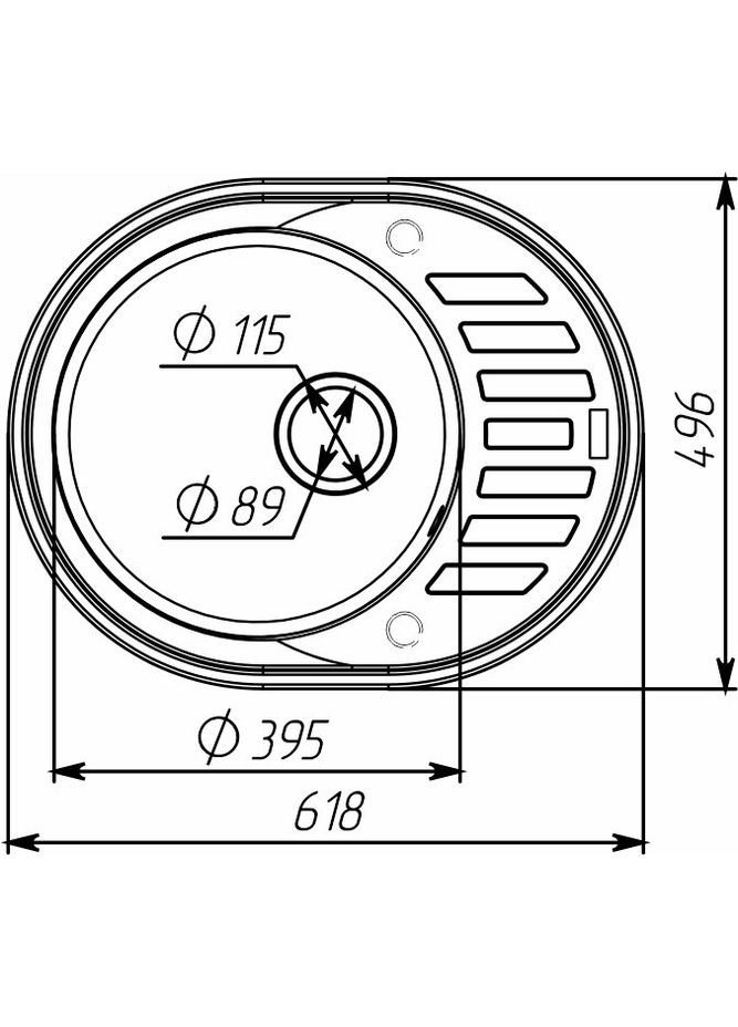 Гранітна мийка для кухні SOUL 6250 матова Чорна Valeso (358059110)
