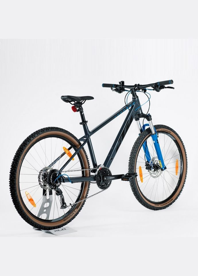 Велосипед CHICAGO 271 27.5" рама S/38 сірий (чорно/синій) 2022/2023 (22811108) KTM (315031632)