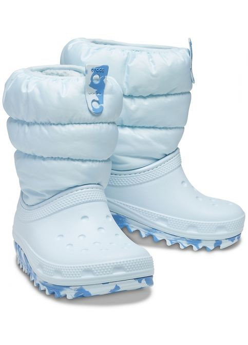 Зимние зимние сапоги детские kids classic neo puff boot mineral blue 207684 Crocs