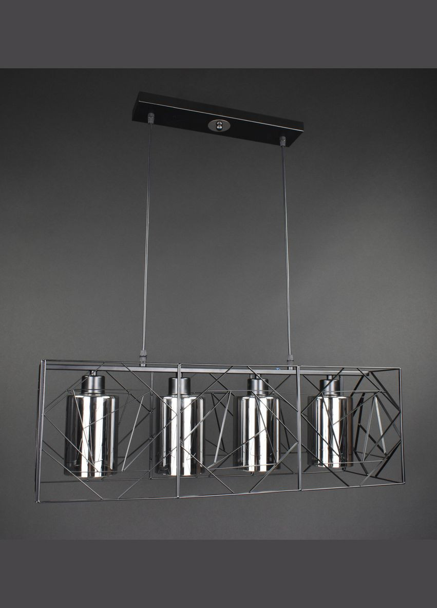 Люстра подвесная LOFT на 4 лампочки 27770 Черный 30-100х25х71 см. Sunnysky (364494508)