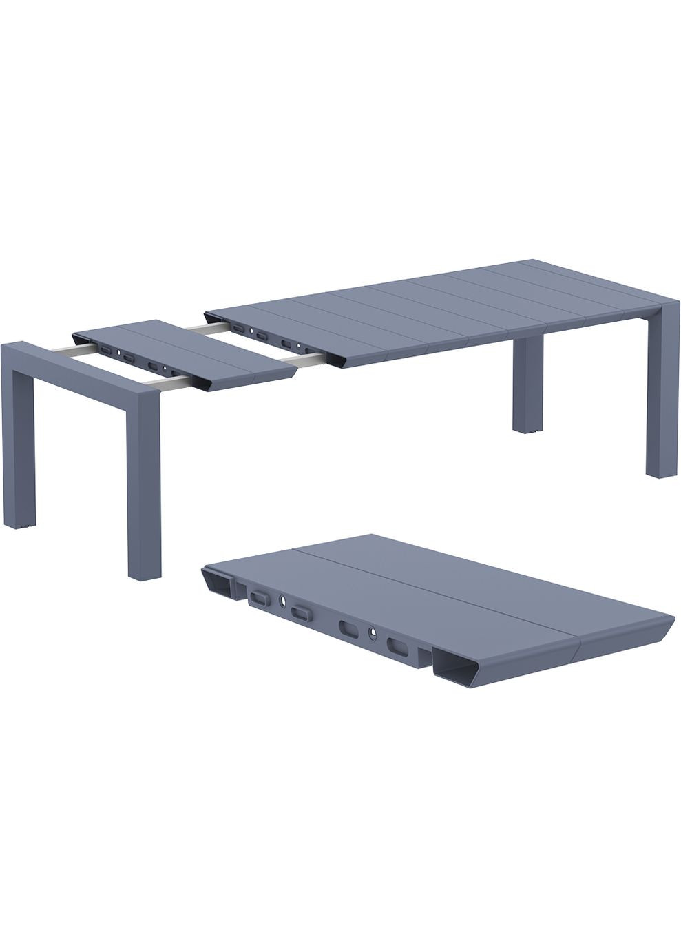 Стіл садовий Vegas 180-220 Темно-сірий Siesta (372178358)