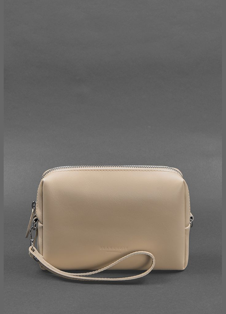 Кожаная косметичка-несесер 3.0 Светло-бежевая (A-027533) BlankNote (329742947)