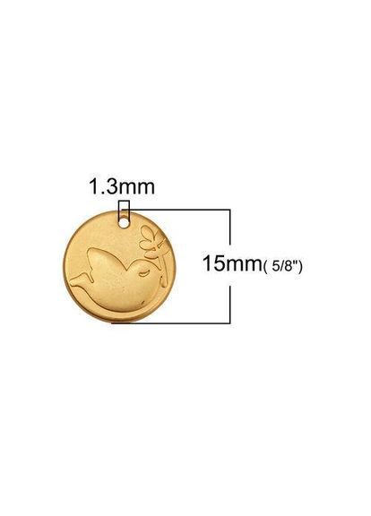 Подвески Кулон птица голубь мира 15 мм Finding (328943255)