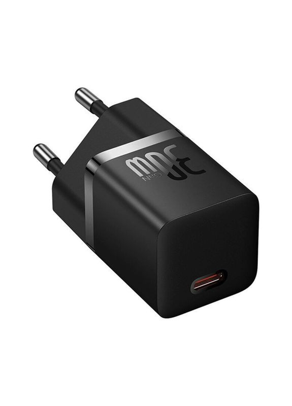 Мережевий зарядний пристрій GaN5 Fast Charger(mini) 1C 30W EU Black (CCGN070401) Baseus GaN5 Fast Charger (mini) (361347090)