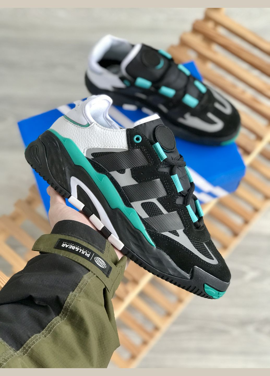 Чорні Осінні кросівки чоловічі і жіночі adidas niteball black | адідас найтбол чорні No Brand