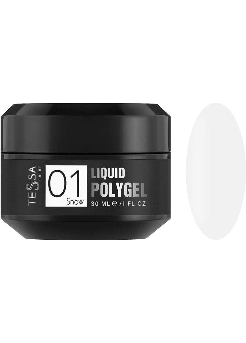 Рідкий полігель Liquid Polygel № 01 Snow, 30 мл Tessa (352177910)