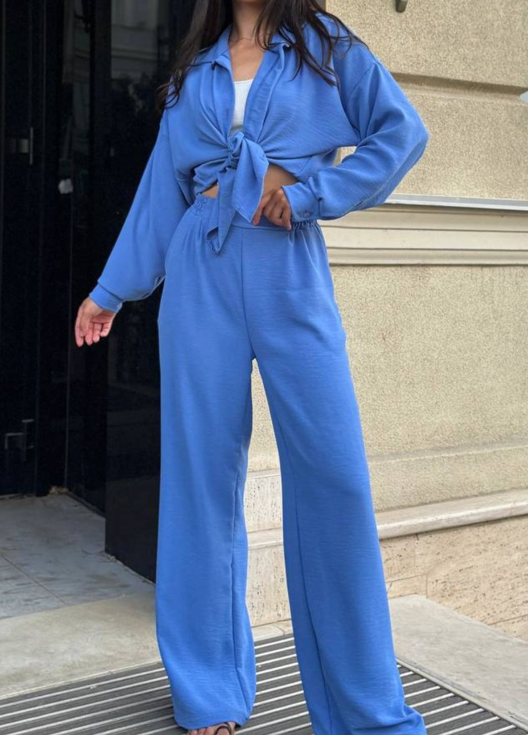 Костюм-двійка: вільна сорочка та штани палаццо Україна (328432581)