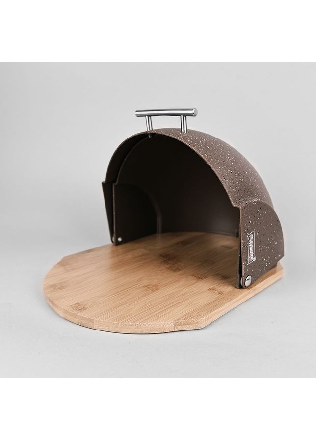 Хлібниця MR-1678-BR-BROWN 37,5х27,5х21 Див коричнева Maestro (361023632)