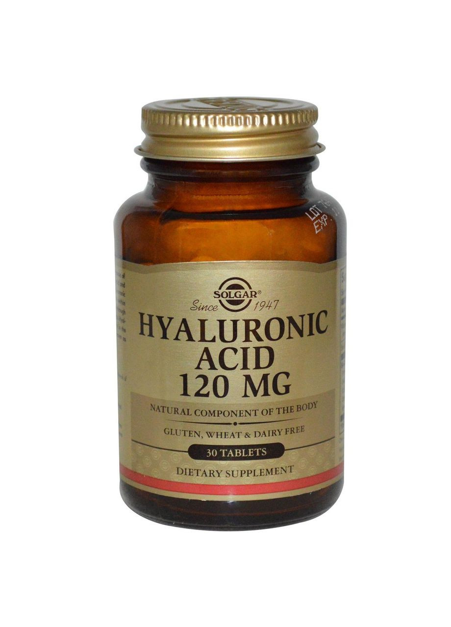 Гіалуронова кислота,, 120 мг, 30 таблеток Solgar (364311420)