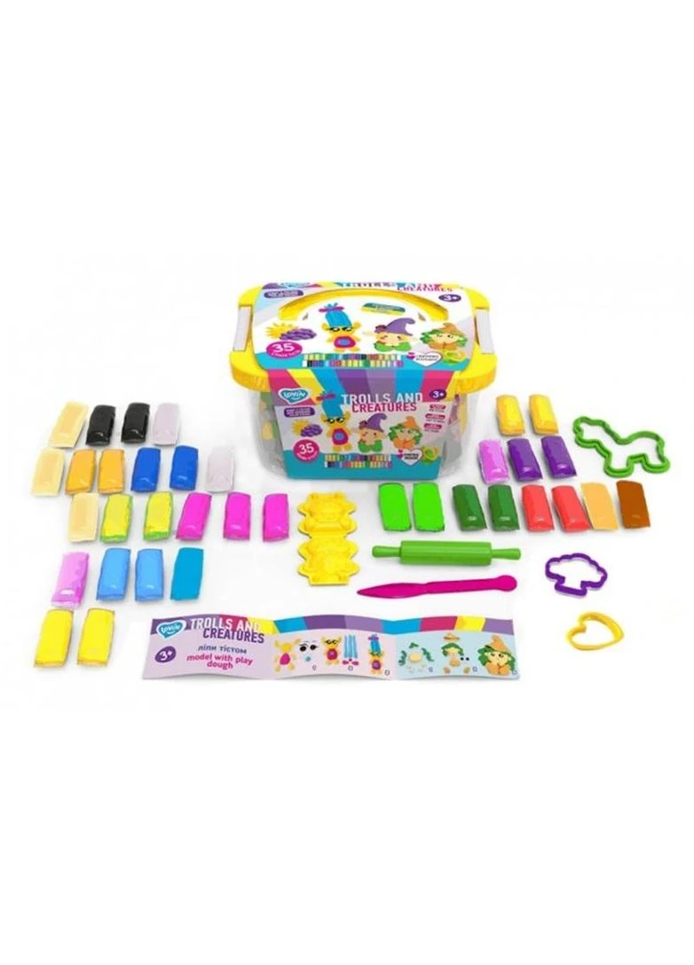 Набір для ліплення з тістом 41220 "Trolls and creatures box" LOVIN Окто (389889472)