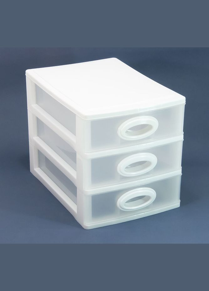 Мінікомод три секції 27х19х20см білий Консенсус (315705775)