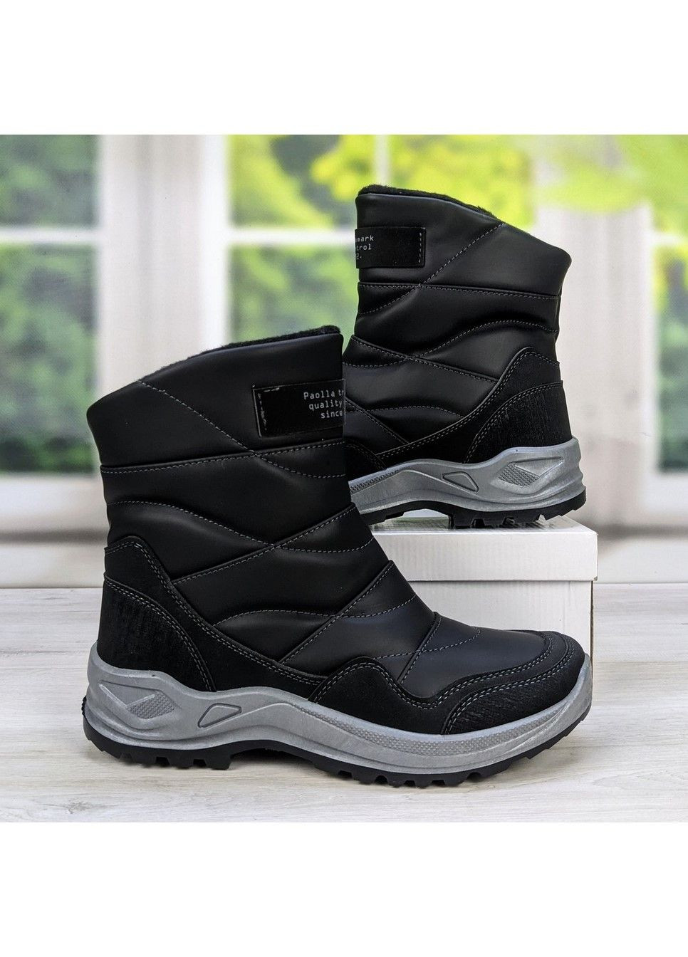Чоботи чоловічі зимові еко-шкіра Paolla (303397252)