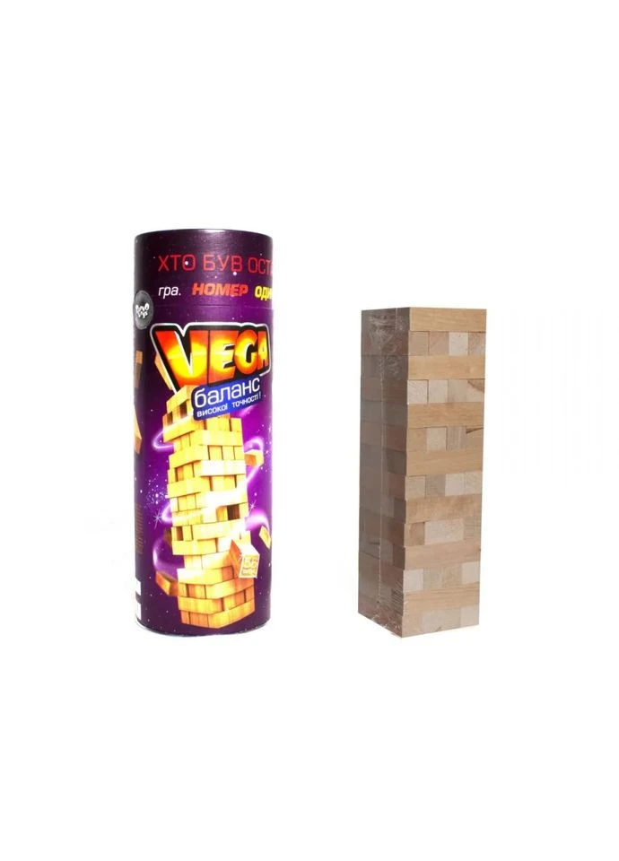 Настільна гра Дерев'яна Пізанська вежа 31х7х7 см Danko Toys (402177415)