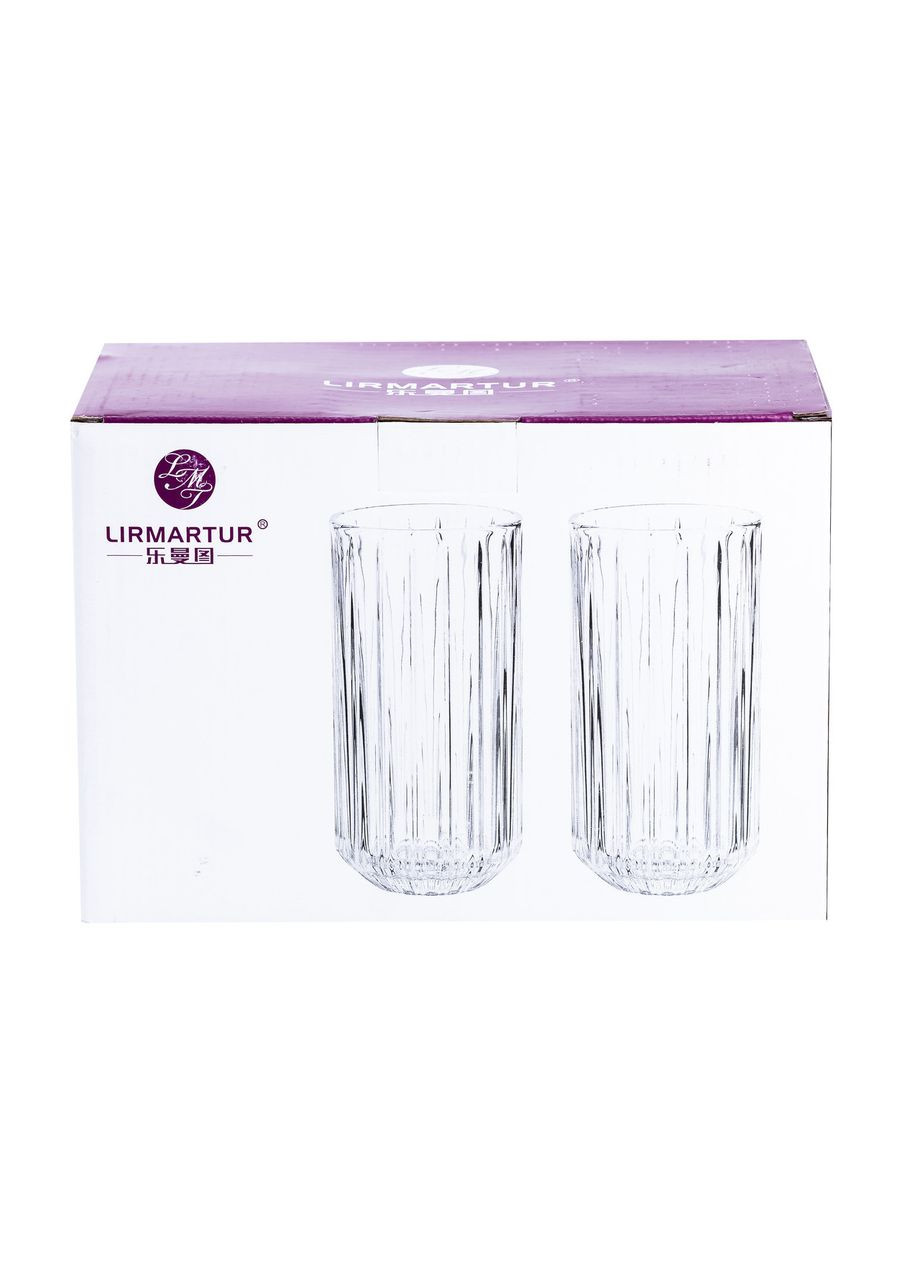 Набор стаканов из 6 штук по 380 мл с золотым ободком TS Kitchen (326066634)