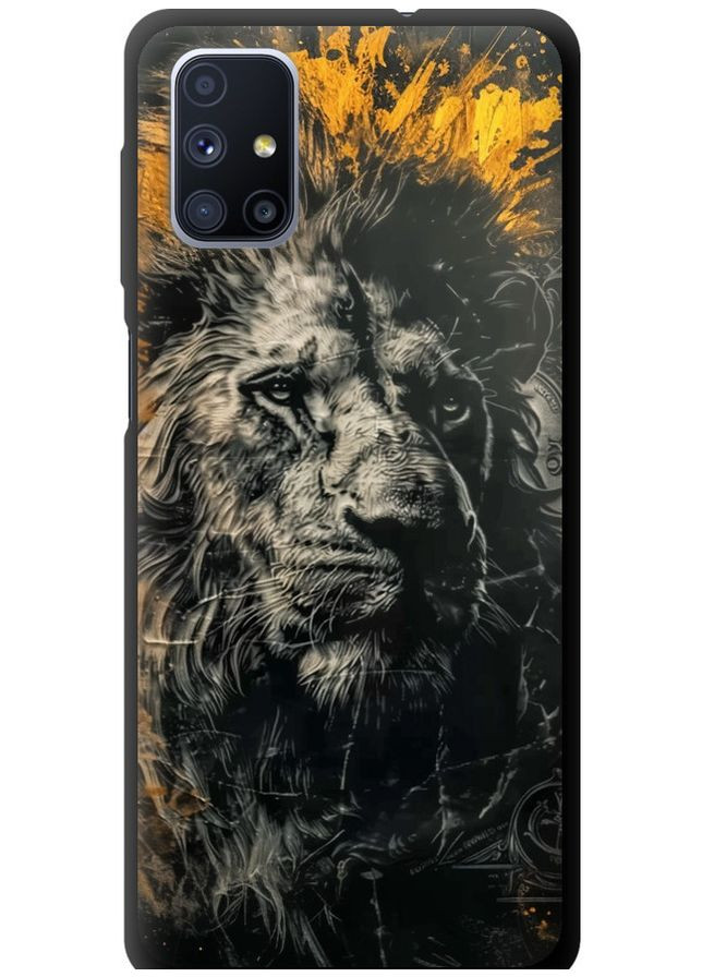 TPU чохол 'Лев у золотих фарбах' для Endorphone Samsung Galaxy M51 M515F (297660156)