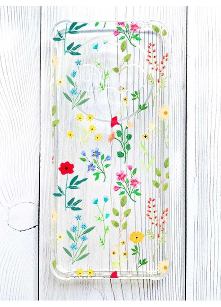 Чохол з потовщеними кутами на Xiaomi Redmi 14C / Poco C75 Квітковий фон (принт 269) Creative (355396565)