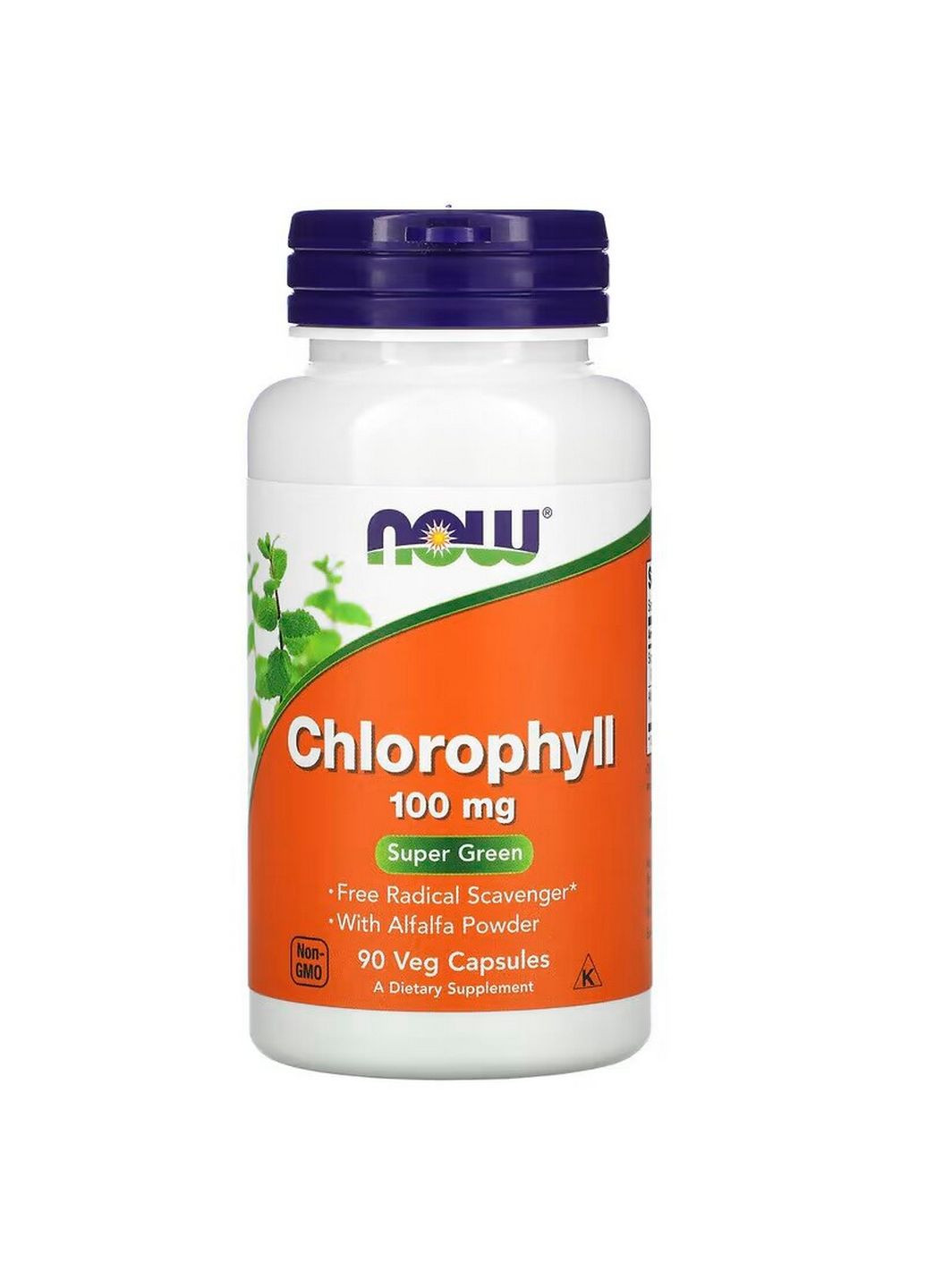 Натуральна добавка Chlorophyll 100 mg, 90 вегакапсул Now (293480936)