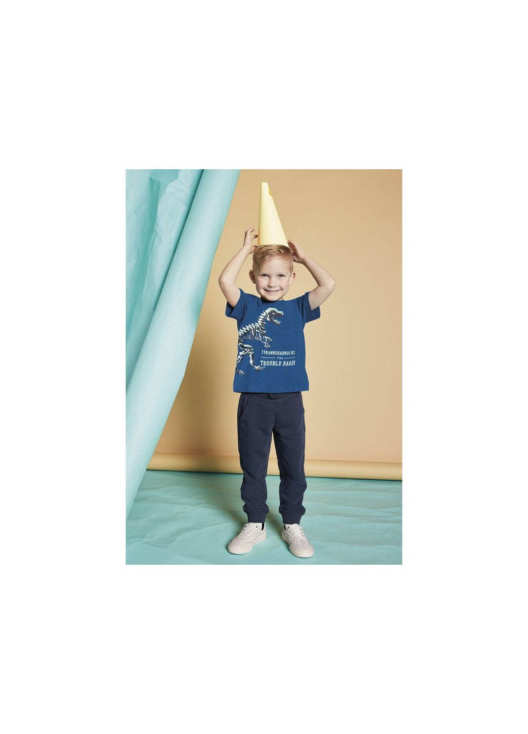 Синяя демисезонная футболка набор 2 шт. для мальчика 403695-н Lupilu Футболка 403695-н синій