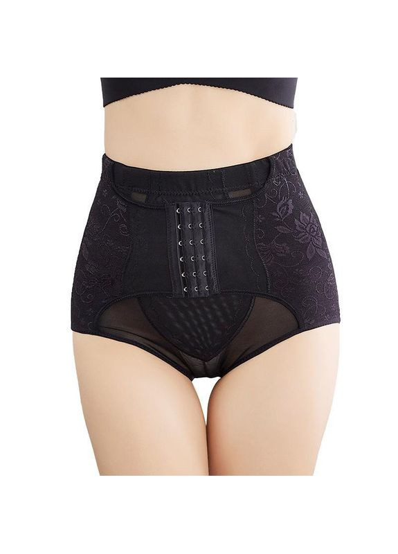 Трусики корсетні післяпологові застібки на три рівні чорний No Brand (325877769)