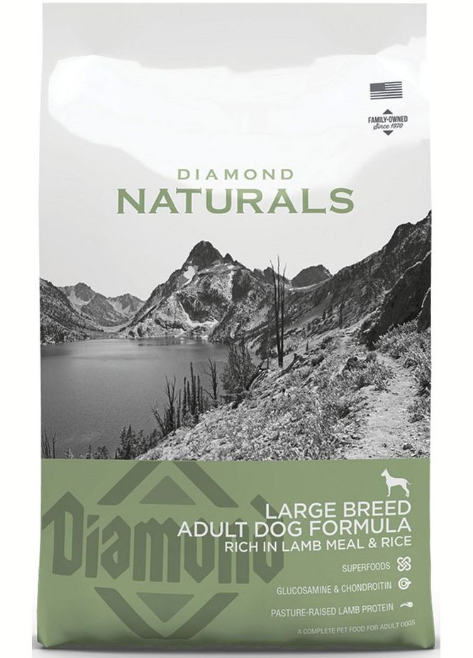 Сухой корм для собак Adult Large Breed Lamb&Rice 15 кг (0074198615377) (dn10086-HT28) Diamond Naturals (352165034)