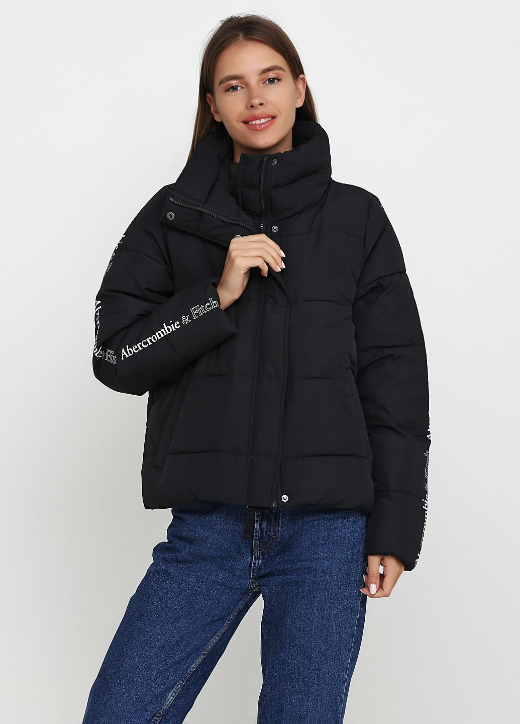 Черная демисезонная куртка демисезонная - женская куртка af5416w Abercrombie & Fitch