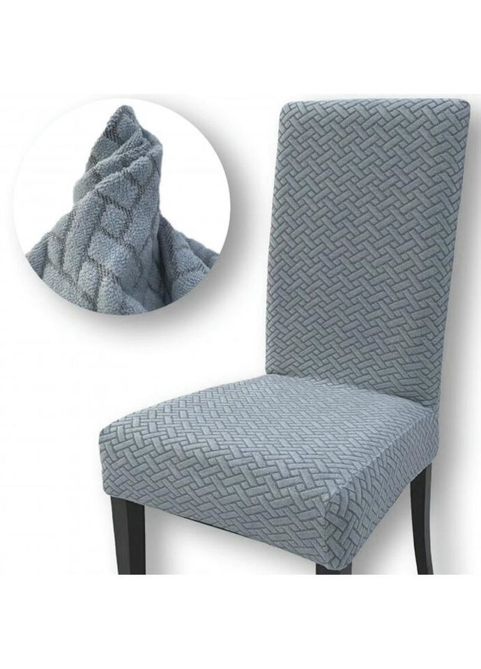 Чохол на стілець універсальна Цегла Туреччина 50633 сірий No Brand (328407333)