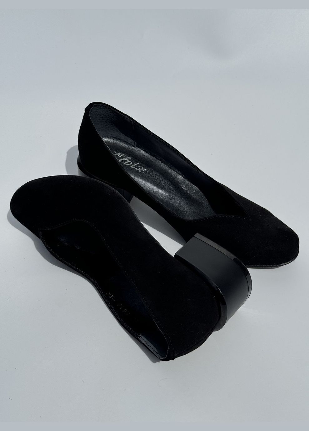 Elvix Туфлі чорний з натуральний велюр, — (315487680)