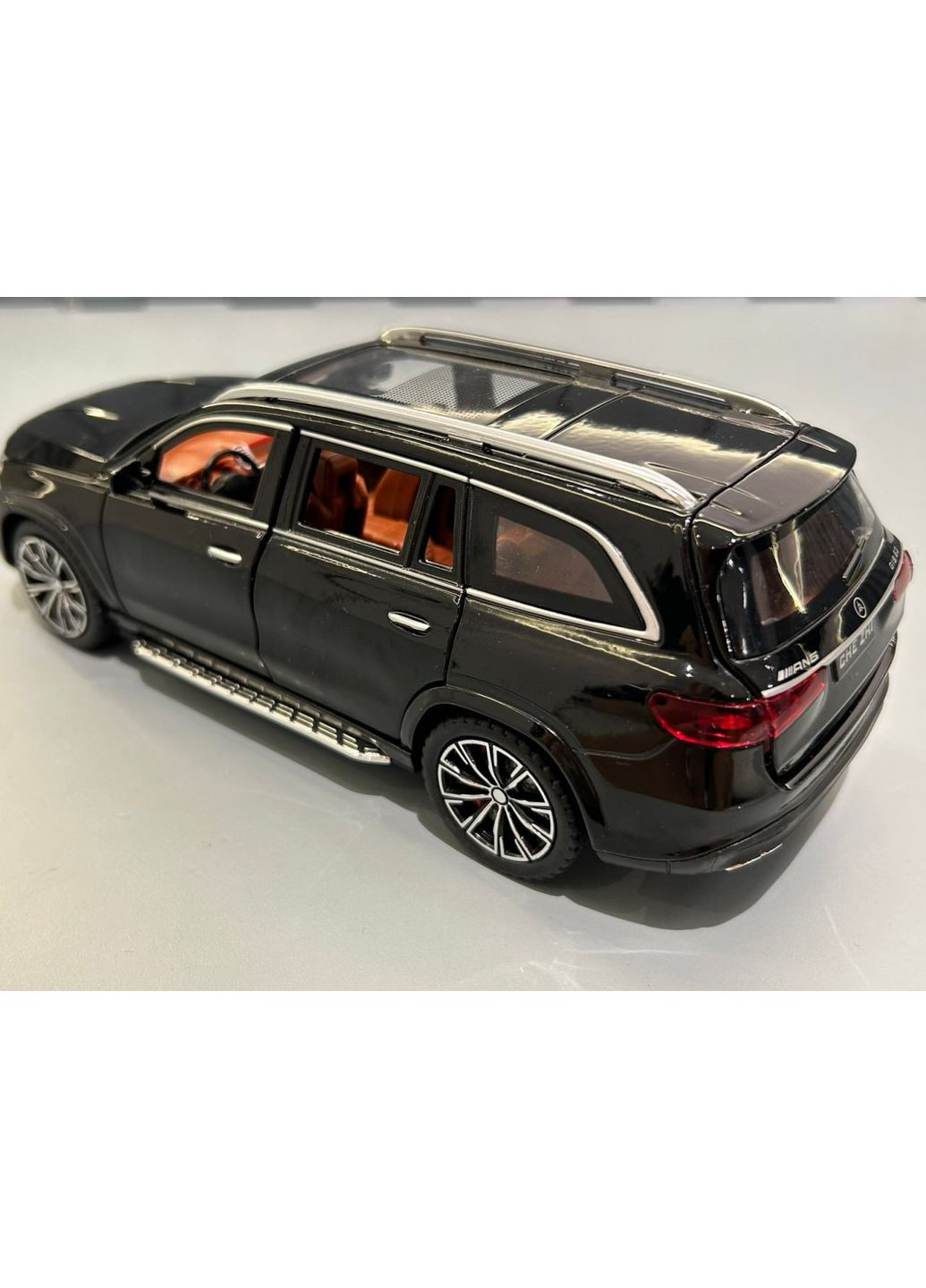 Машинка металлическая АвтоЭксперт Mercedes-Benz GLS 1:24 свет/звук Черная (GT-1076) No Brand (367726132)