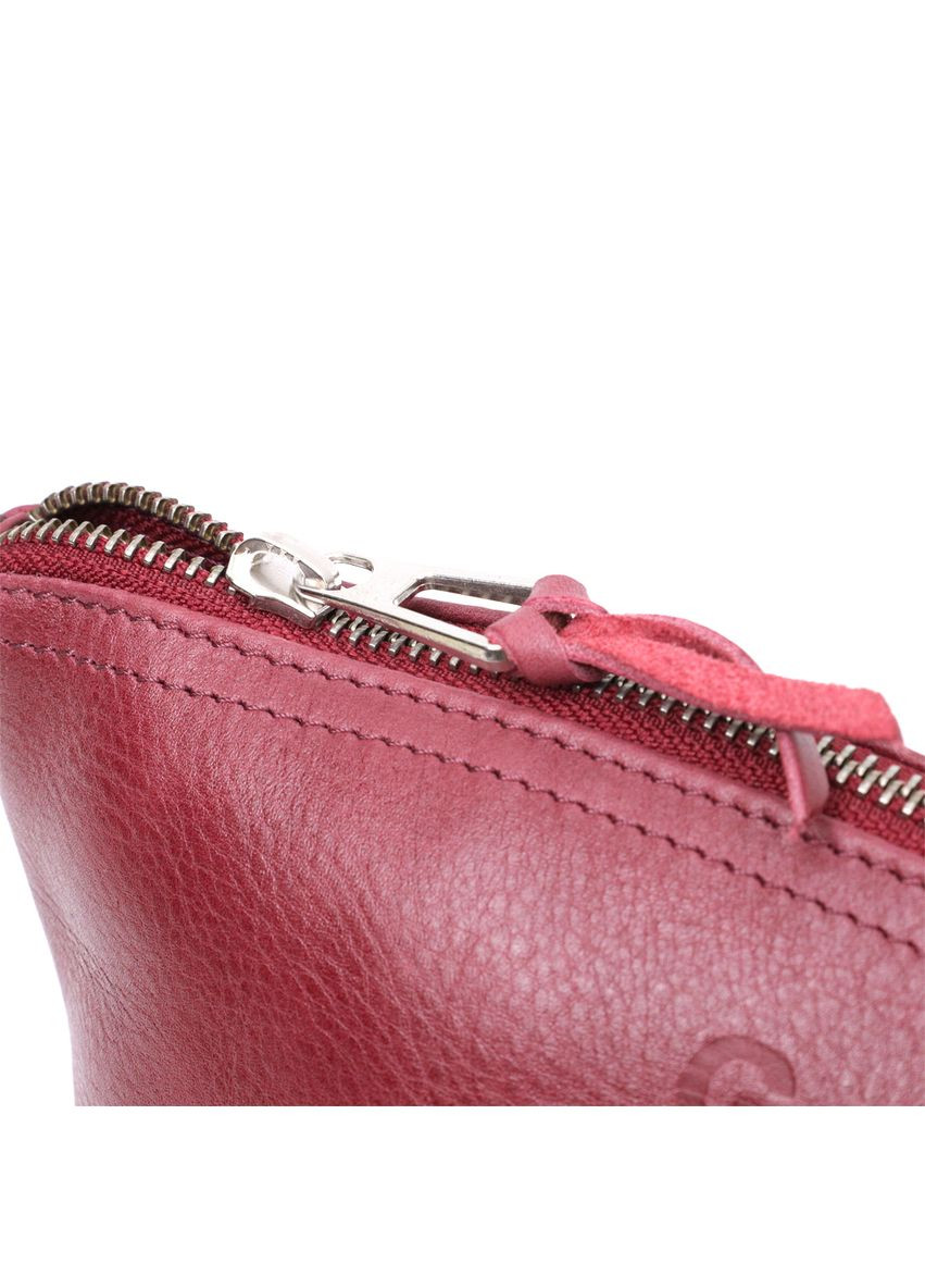 Жіноча шкіряна косметичка з кишенею для дзеркала бордова (sku_16792) No Brand (330012863)