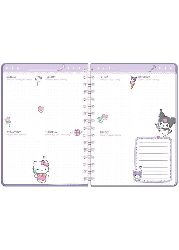 Школьный дневник-планировщик " " /HK25-438-1/ твердая обкл., Hello Kitty-1 (1/10) Kite (393391607)