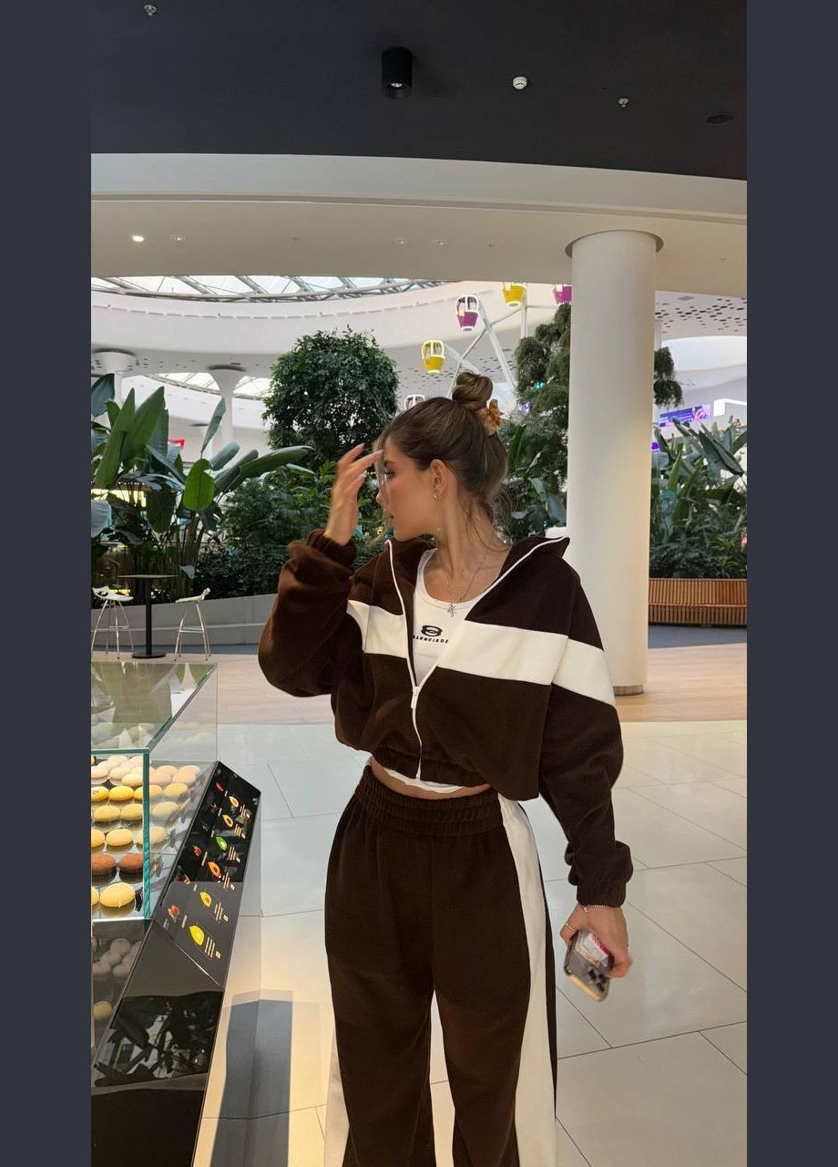 Теплий жіночій спортивний костюм No Brand (321963668)