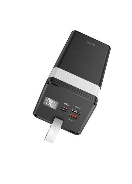 УМБ Павербанк 50000 mAh 22.5W с быстрой зарядкой и фонарем J86A Портативное зарядное устройство Наружный аккумулятор Черный Hoco (388552576)