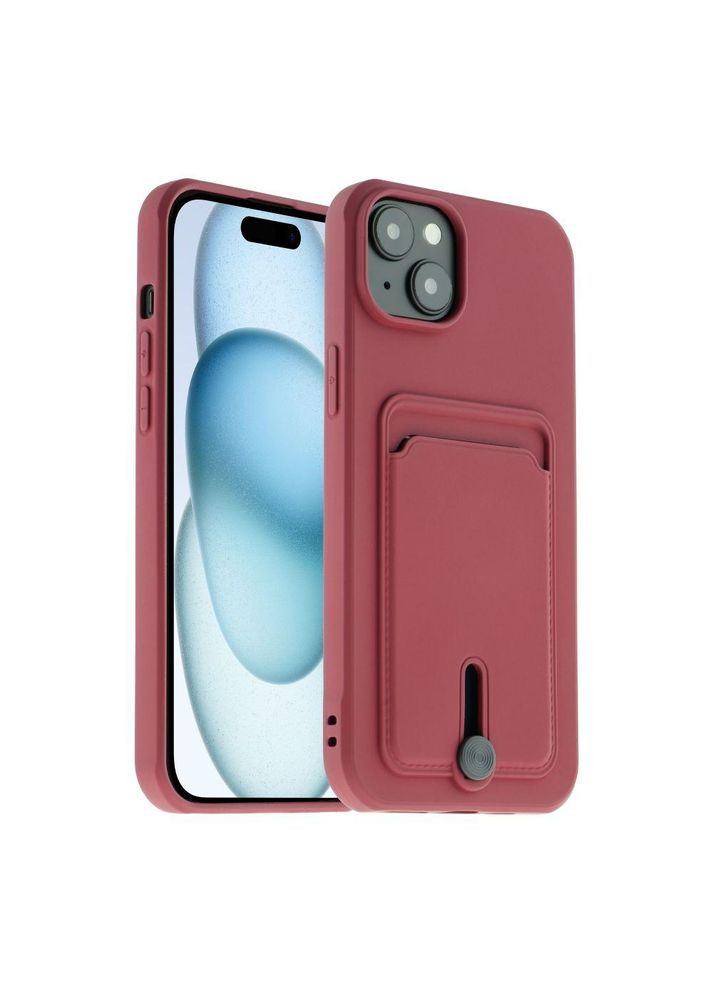 Чохол на Apple iPhone 15 Plus / для айфон 15 плюс + / з кишенею для картки Epik (338604136)