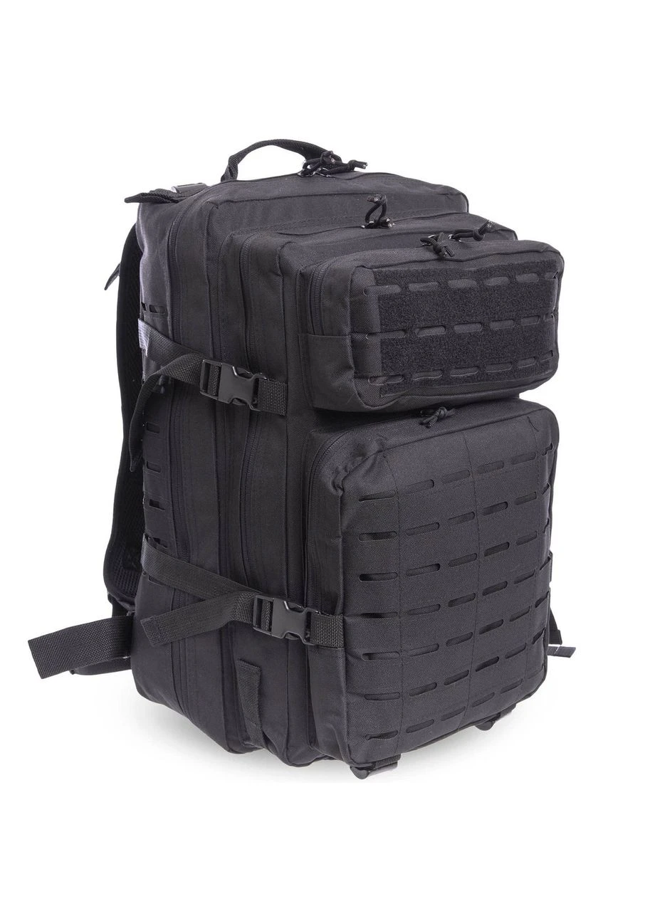 Рюкзак тактичний штурмовий SILVER (нейлон, оксфорд, р-р 50х36х12см, 22л, Чорний) (1512_Чорний) SILVER KNIGHT (361434104)