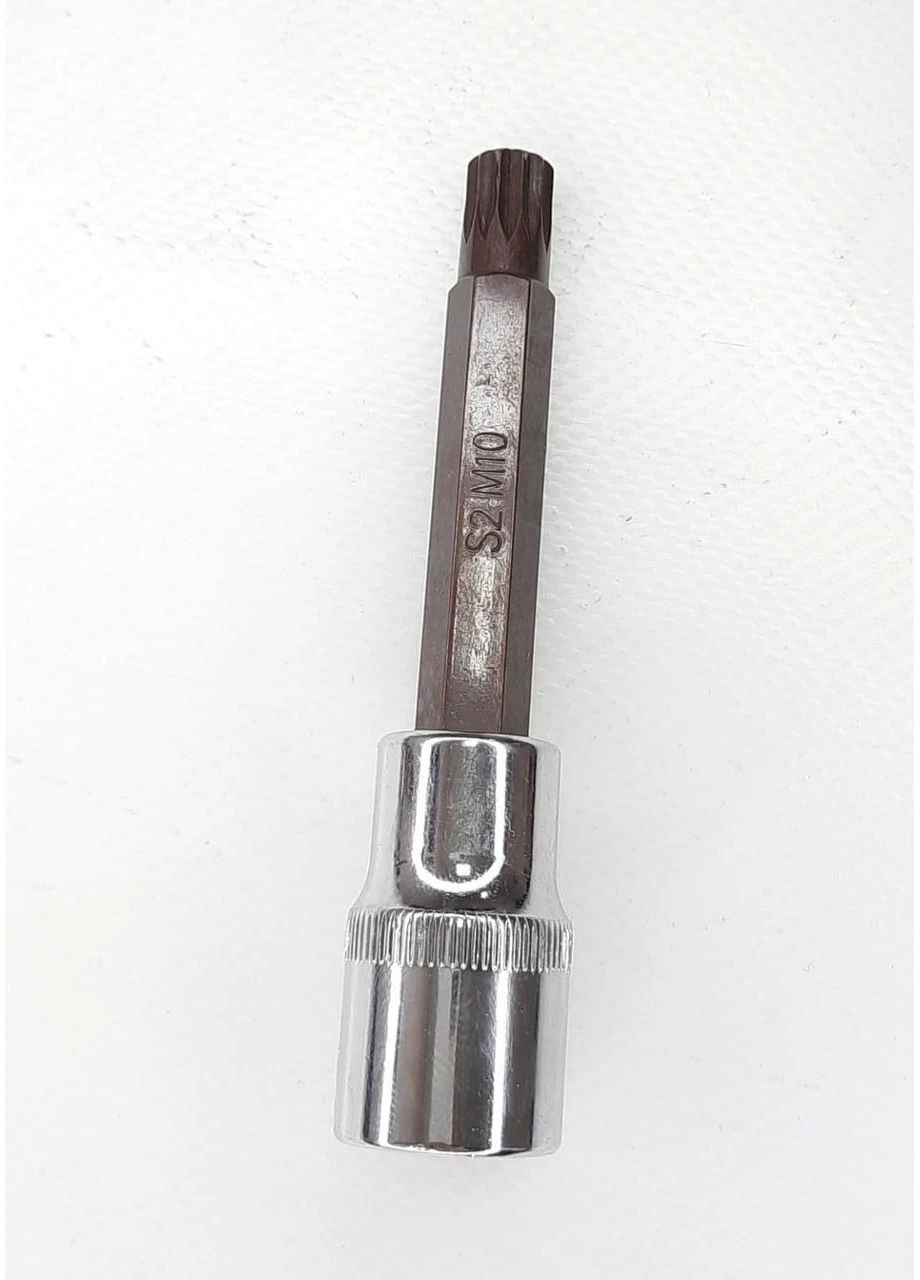 Головка із битою SPLINE M10 100мм 1/2" (S2) KingRoy 9819-M10 As (396866317)