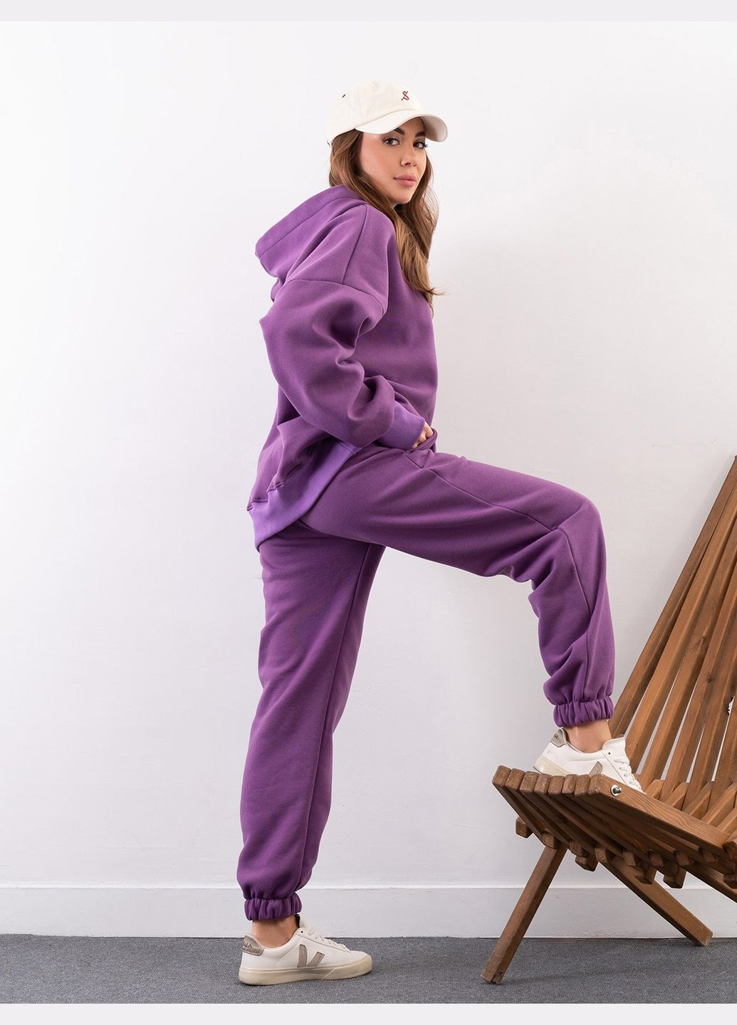 Трендовый теплый оверсайз костюм No Brand (314903330)