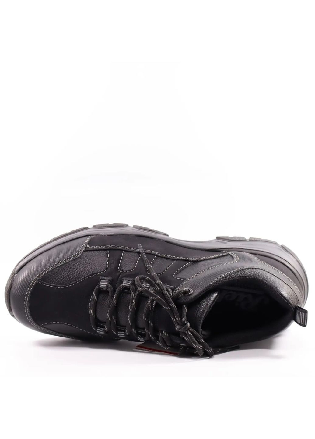 Черные всесезонные кроссовки (р) кожа/нубук 0-2-2-31214-00 Rieker